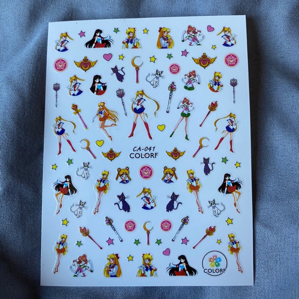 Sailor Moon Nail Decals